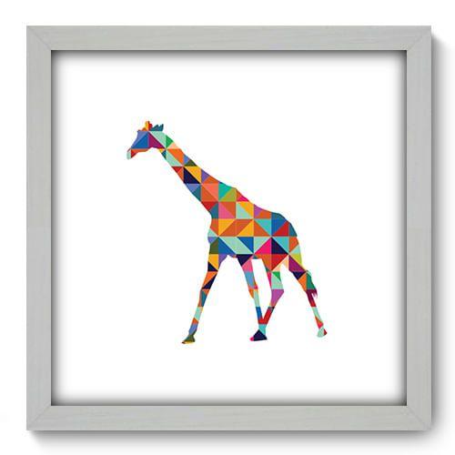 Imagem de Quadro Decorativo - Girafa - 33cm x 33cm - 293qdsb