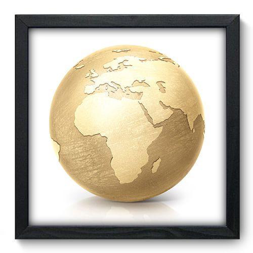 Imagem de Quadro Decorativo - Globo - 33cm x 33cm - 065qndbp