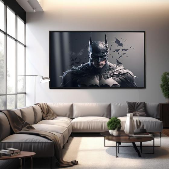 Imagem de Quadro Decorativo GRANDE Alta Resolução Para Sala Quarto Escritório Quadro Batman 90x60