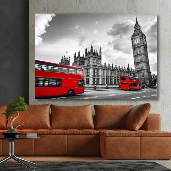 Imagem de Quadro Decorativo GRANDE Alta Resolução Para Sala Quarto Escritório Quadro Londres 90x60