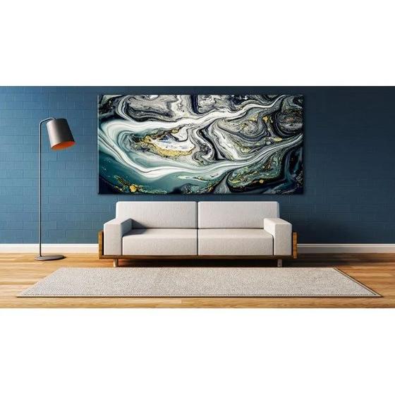 Imagem de Quadro Decorativo Grande Conceitual Golden Dust - 200x100cm