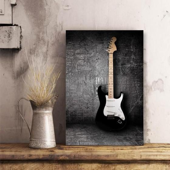Quadro Decorativo Guitarra Música Tela de Tecido Menor preço em Quadro Decorativo Guitarra Música Tela de Tecido