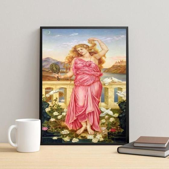 Imagem de Quadro Decorativo Helena De Troia 33X24Cm - Com Vidro