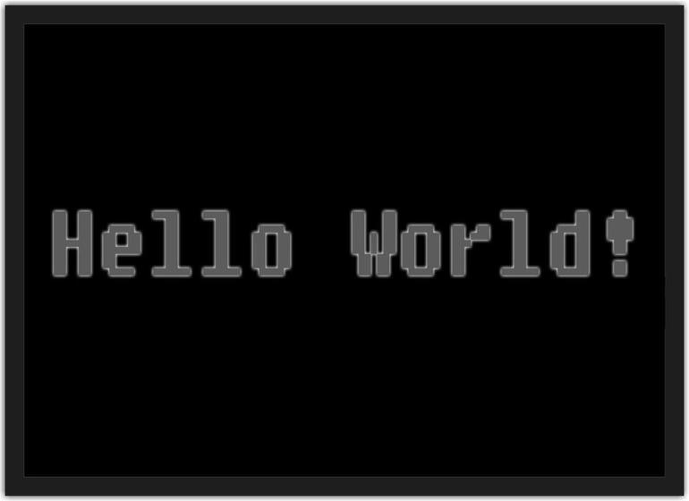 Imagem de Quadro Decorativo Hello World Nerd Geek Decorações Com Moldura