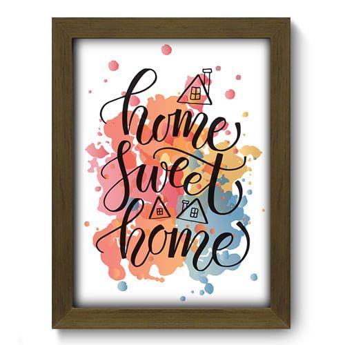 Imagem de Quadro Decorativo - Home Sweet Home - 19cm x 25cm - 148qdrm