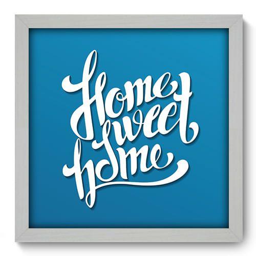 Imagem de Quadro Decorativo - Home Sweet Home - 33cm x 33cm - 181qdrb