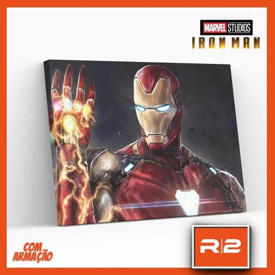 Imagem de Quadro decorativo homem de ferro tamanho 30x40