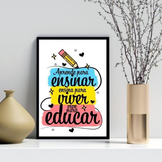 Imagem de Quadro Decorativo Homenagem Para Professores 45X34Cm