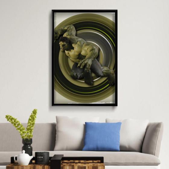 Imagem de Quadro Decorativo Hulk 40x60 cm Placa Decorativa em MDF para Decoração de interiores