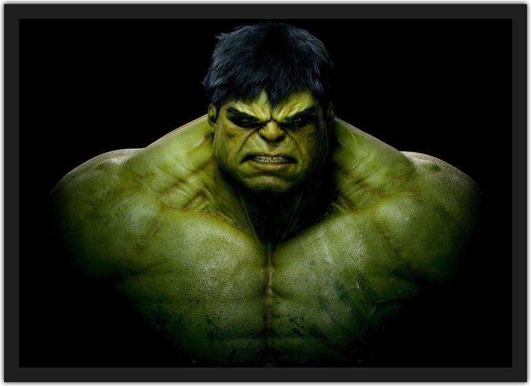 Quadro Decorativo Hulk Vingadores Super Heróis Geek Decorações Com Moldura G02 - Vital Quadros Imagem de Quadro Decorativo Hulk Vingadores Super Heróis Geek Decorações Com Moldura G02