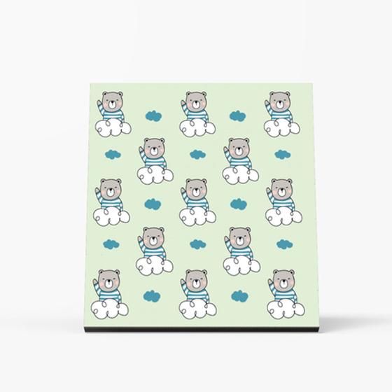 Quadro Decorativo - Infantil - 2D Pattern Urso - Fábrica de Poster ...