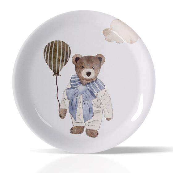 Imagem de Quadro Decorativo Infantil de Porcelana Pintado a Mão - Quadro Quarto de Bebê Menino Menina