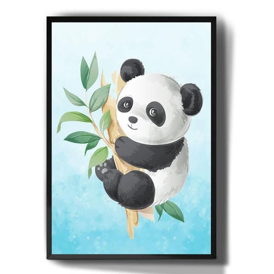 Quadro Decorativo Infantil Panda Fofo Desenho Animais Menor preço em Quadro Decorativo Infantil Panda Fofo Desenho Animais