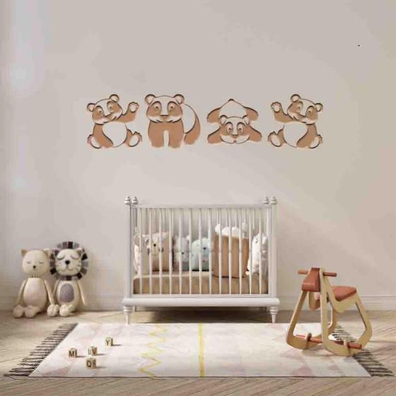 Imagem de Quadro Decorativo Infantil Panda Vazado - Mdf 3Mm 002