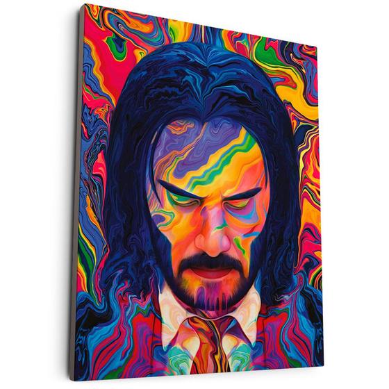 Imagem de Quadro Decorativo John Wick Reflexões Cromáticas