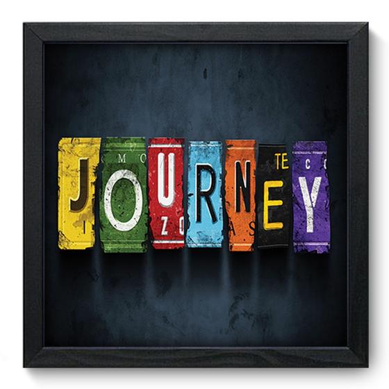 Imagem de Quadro Decorativo - Journey - 33cm x 33cm - 089qdrp