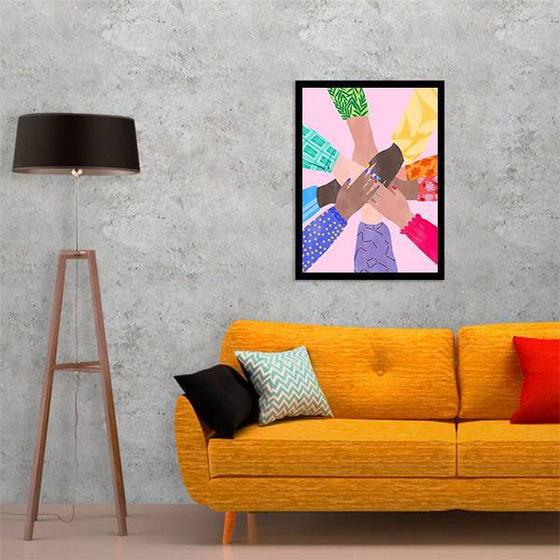 Imagem de Quadro Decorativo Juntos Somos Mais Fortes 45x34cm