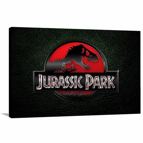 Imagem de Quadro decorativo Jurassic Park Filme Tela em Tecido