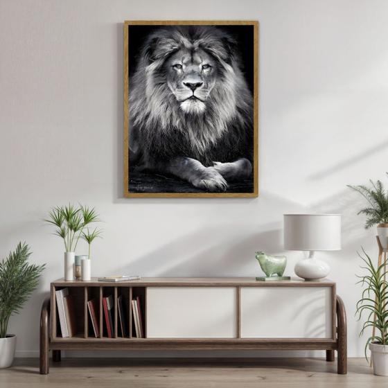 Imagem de Quadro Decorativo Leão Animal 003 60cmx80cm