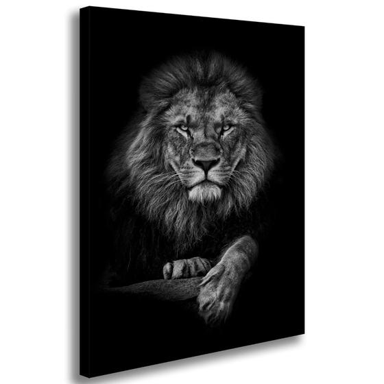 Imagem de Quadro Decorativo Leão da tribo de Judá Cores Fortes Vibrantes Linha Premium