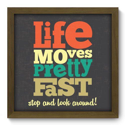 Imagem de Quadro Decorativo - Life Moves - 33cm x 33cm - 025qdrm