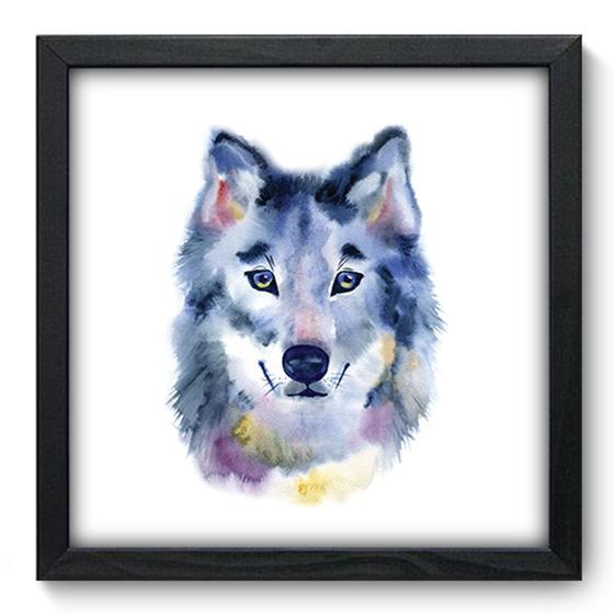 Imagem de Quadro Decorativo - Lobo - 33cm x 33cm - 193qdsp