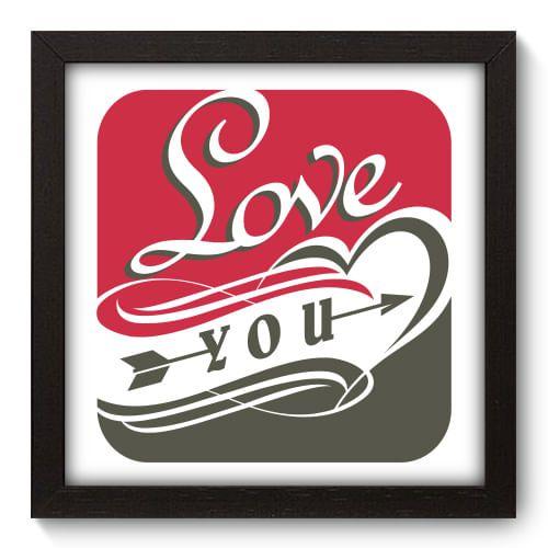 Imagem de Quadro Decorativo - Love You - 22cm x 22cm - 018qdop