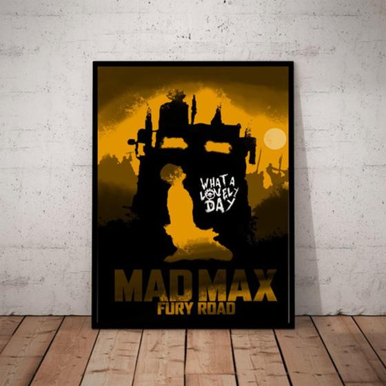 Imagem de Quadro Decorativo Mad Max Estrada Da Furia Arte Simplista