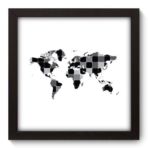 Imagem de Quadro Decorativo - Mapa Mundi - 22cm x 22cm - 098qndap