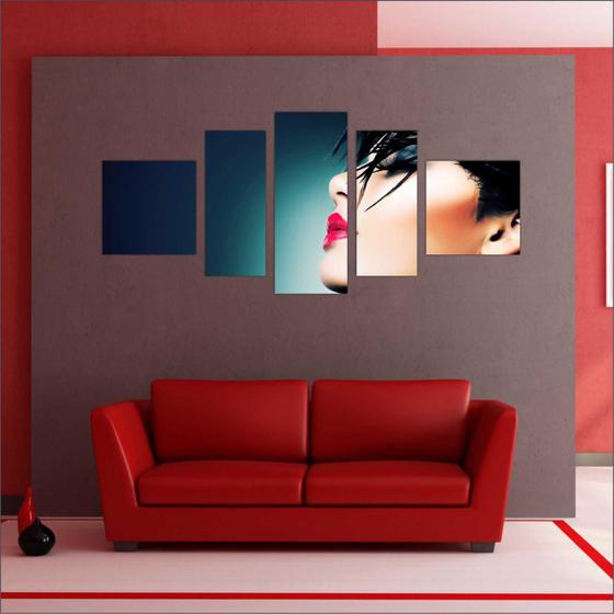 Quadro Decorativo Maquiagem Salão De Beleza Fashion Hair 5 Peças TT23 Menor preço em Quadro Decorativo Maquiagem Salão De Beleza Fashion Hair 5 Peças TT23
