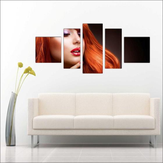 Quadro Decorativo Maquiagem Salão De Beleza Fashion Hair 5 Peças TT3 Menor preço em Quadro Decorativo Maquiagem Salão De Beleza Fashion Hair 5 Peças TT3