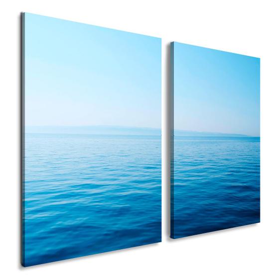 Imagem de Quadro Decorativo Mar azul 60x90 Sala Moderno Quarto Parede