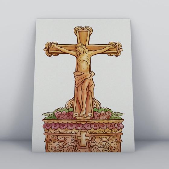 Imagem de Quadro Decorativo  MDF 3mm 20x28,5 cm - Religioso