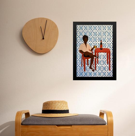 Imagem de Quadro Decorativo Mesa De Buteco Raiz 45x34cm - com vidro