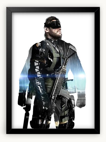 Imagem de Quadro Decorativo Metal Gear Solid Game A3 30x42cm