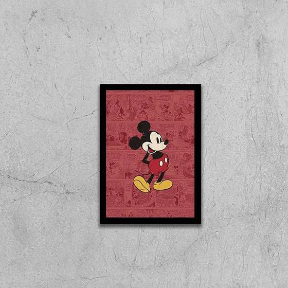 Imagem de Quadro Decorativo Mickey Mouse 33x24cm - com vidro