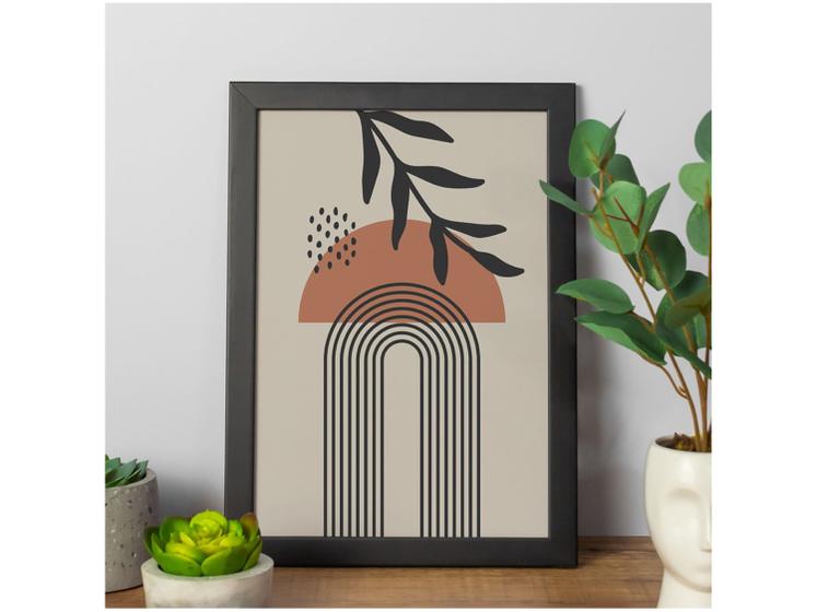 Imagem de Quadro Decorativo Mid Century Abstrato Folha