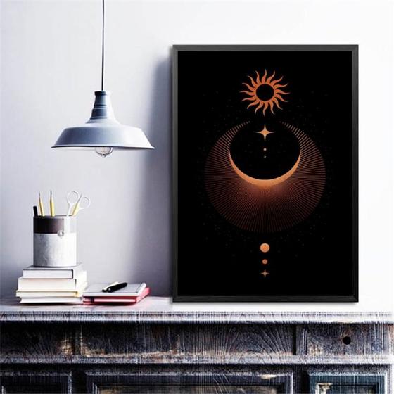 Imagem de Quadro Decorativo Místico Eclipse 24x18cm