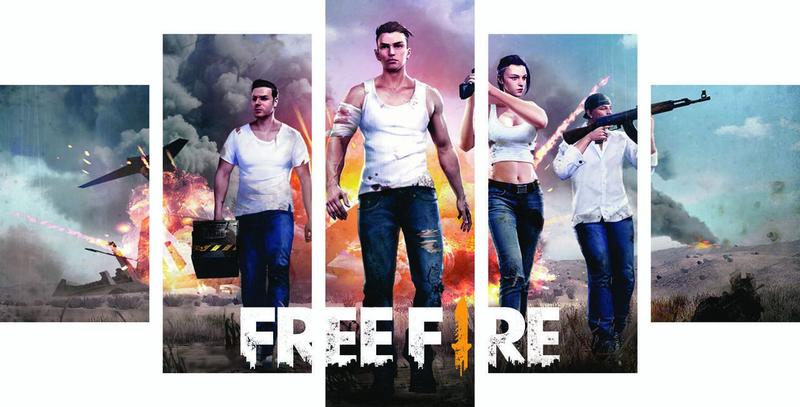 Imagem de Quadro Decorativo Mosaico Free Fire 06