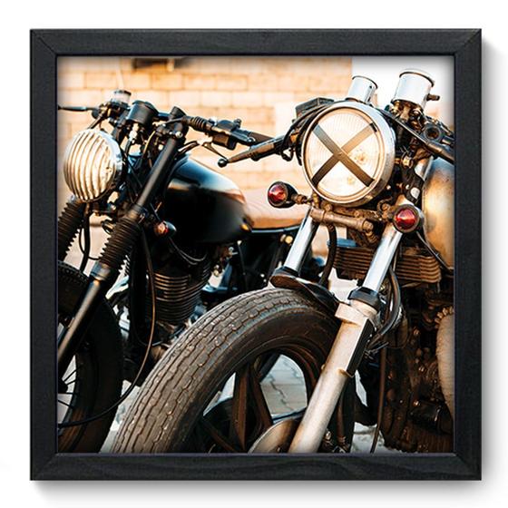 Quadro Decorativo - Moto - 33cm x 33cm - 140qddp Menor preço em Quadro Decorativo - Moto - 33cm x 33cm - 140qddp