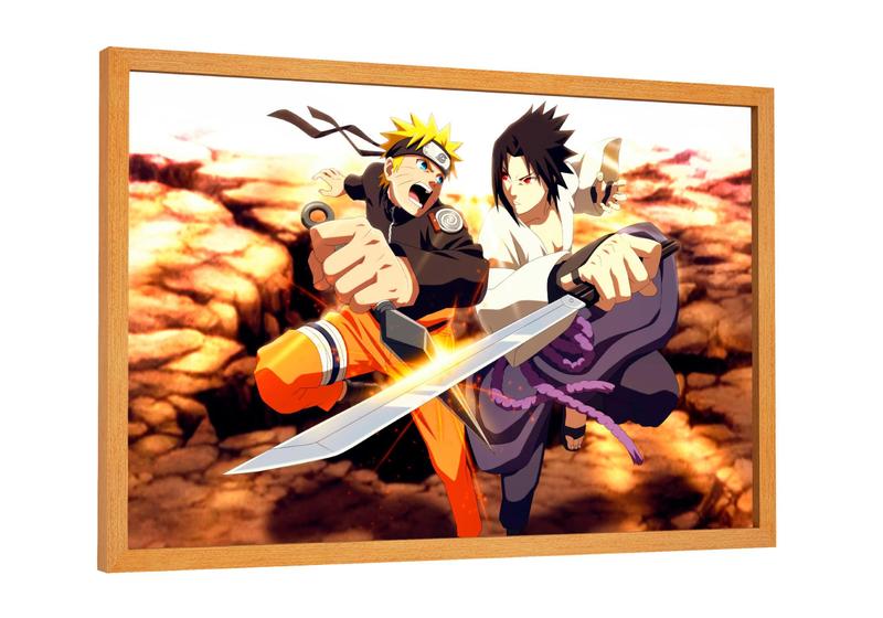 Imagem de Quadro decorativo - naruto e sasuke