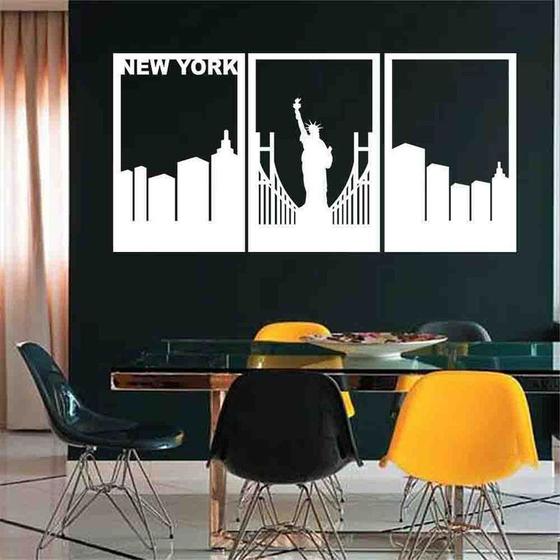 Imagem de Quadro Decorativo New York 3mm Vazado - Mdf