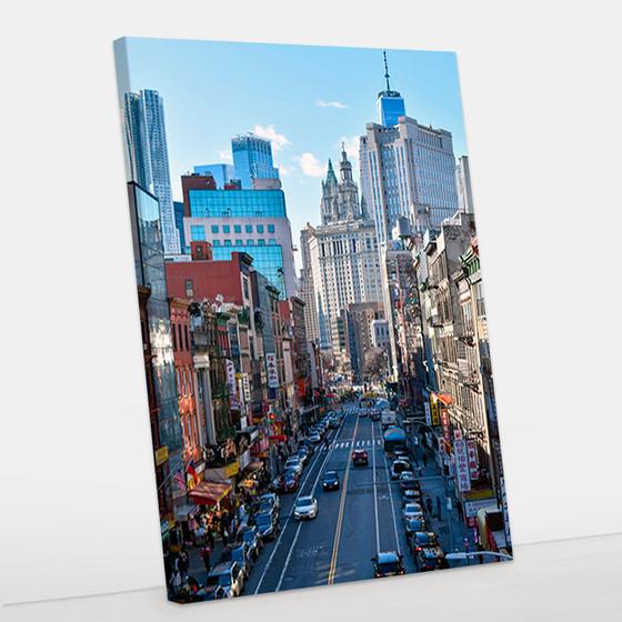 Quadro Decorativo New York City Canvas 50x70 Foto Paulista Quadro