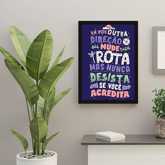 Imagem de Quadro Decorativo Nunca Desista Se Você Acredita