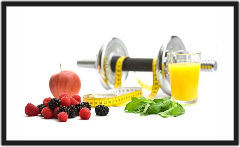 Quadro Decorativo Nutricionista Nutrição Consultórios Com Moldura 1 metro x 60 cm TT04 Menor preço em Quadro Decorativo Nutricionista Nutrição Consultórios Com Moldura 1 metro x 60 cm TT04