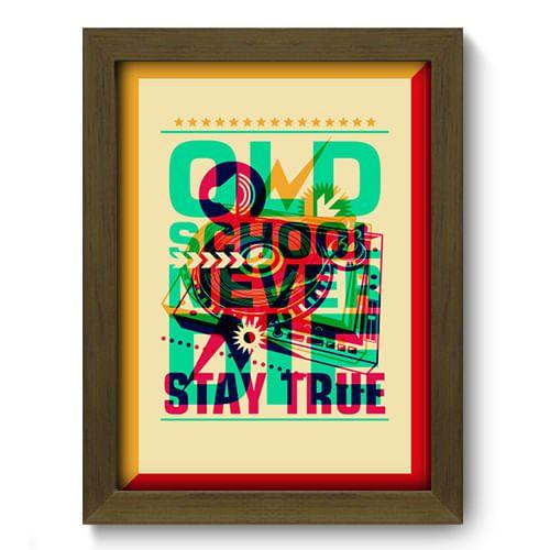 Imagem de Quadro Decorativo - Old School - 19cm x 25cm - 102qdgm