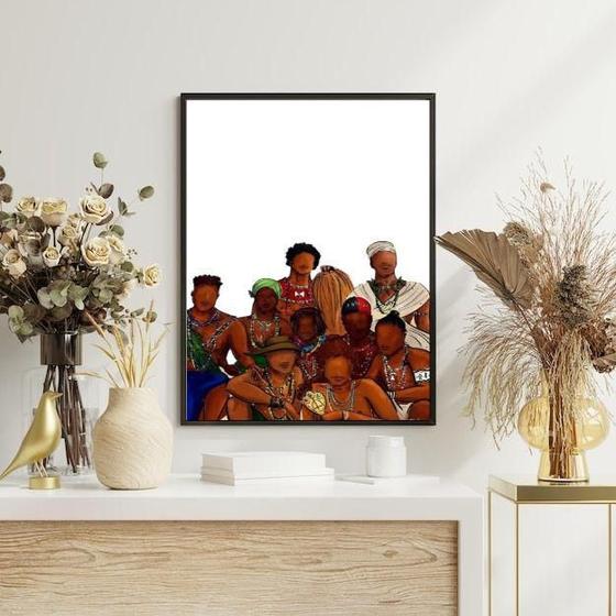 Imagem de Quadro Decorativo Orixás Reunidos 45X34Cm