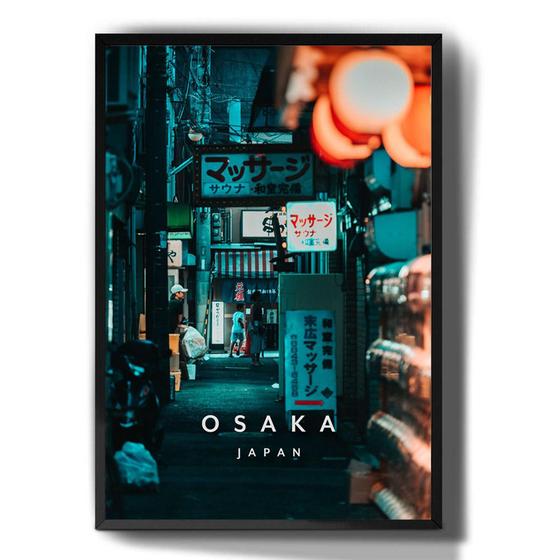 Imagem de Quadro Decorativo Osaka Japão Cidades Famosas