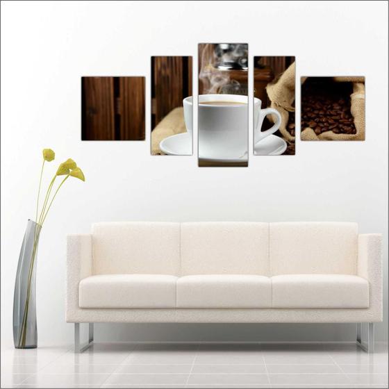 Imagem de Quadro Decorativo Padarias Bolo Cafeterias Decorações 5 Peças TT9