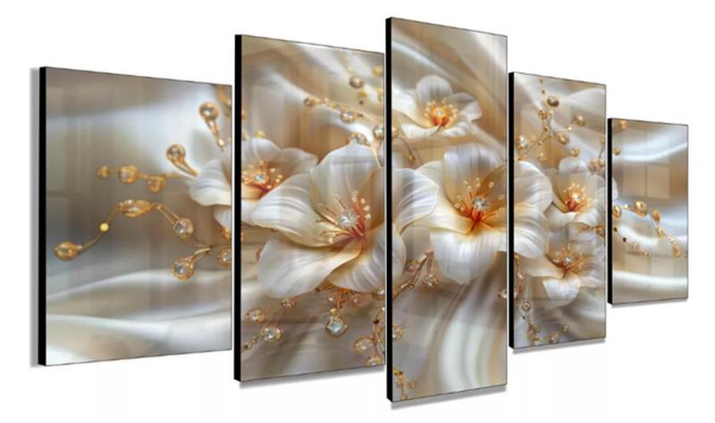 Imagem de Quadro Decorativo Painel Copa Flores "